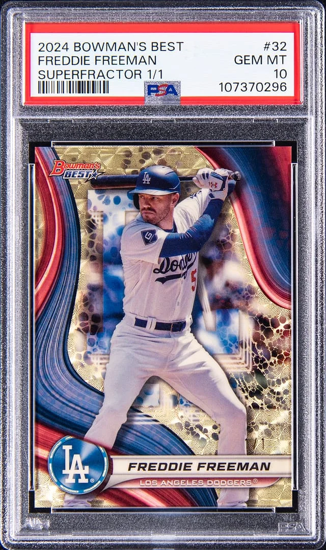 2024 Bowman's Best Freddie Freeman SuperFractor #32 card image