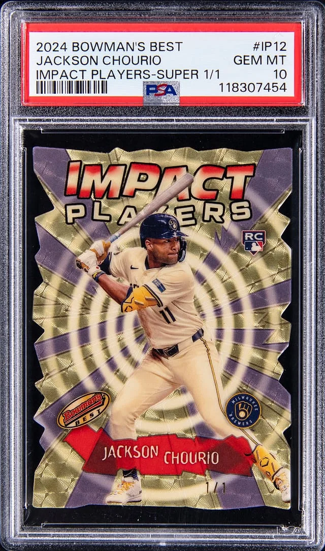 2024 Bowman's Best Jackson Chourio Impact Players SuperFractor #IP-12 card image