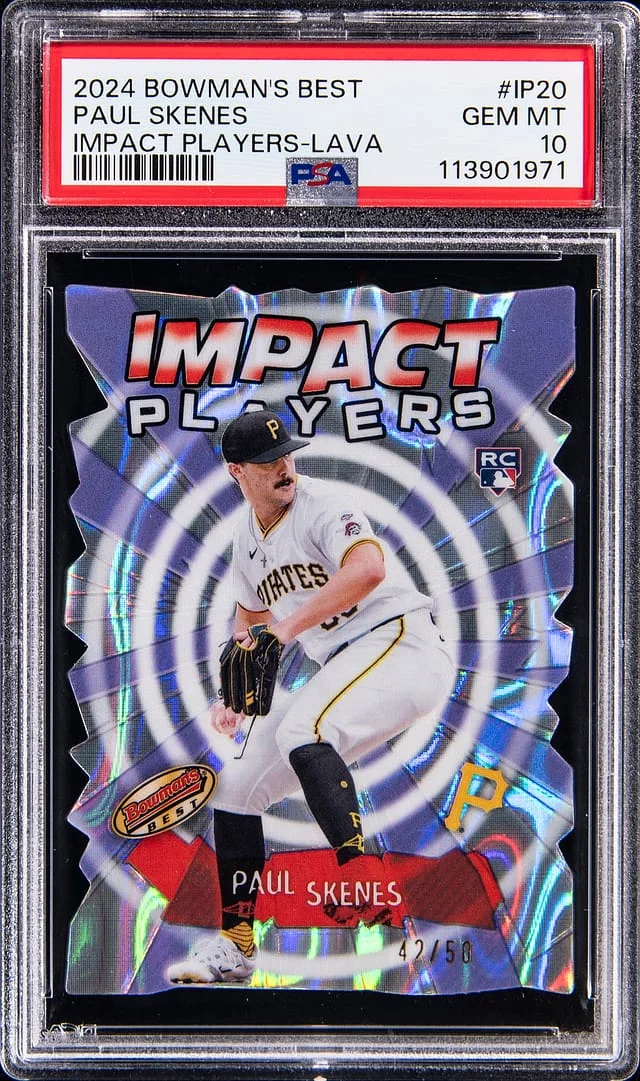 2024 Bowman's Best Paul Skenes Impact Players Lava #IP-20 card image