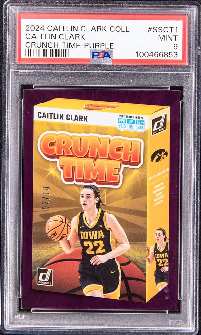 2024 Caitlin Clark Collection Crunch Time Purple Caitlin Clark #SS-CT1 card image