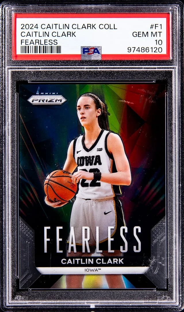 2024 Caitlin Clark Collection Fearless Caitlin Clark #F1 card image