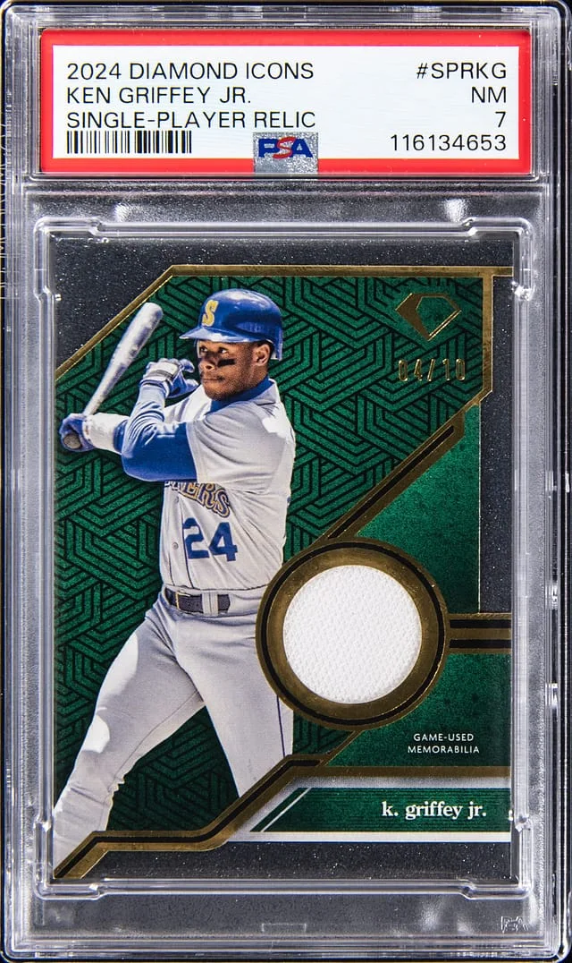 2024 Diamond Icons Single Player Relic Ken Griffey Jr. #SPRKG card image
