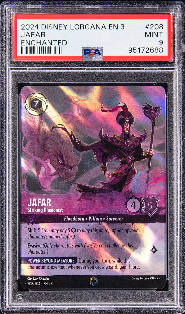 2024 Disney Lorcana 3 Enchanted Jafar #208 card image
