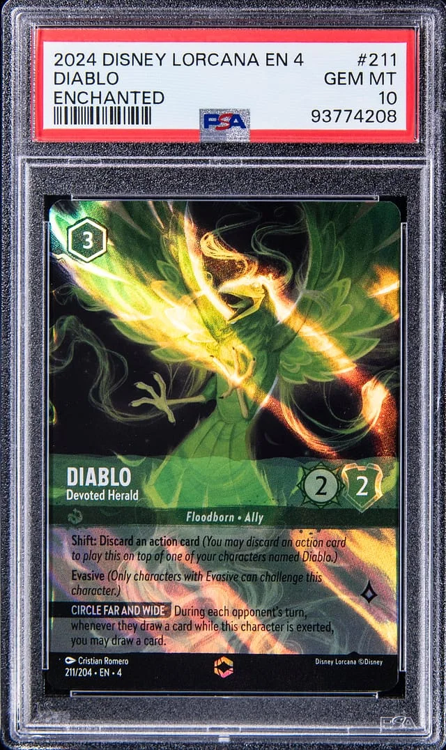 2024 Disney Lorcana EN 4 Enchanted Diablo #211 card image