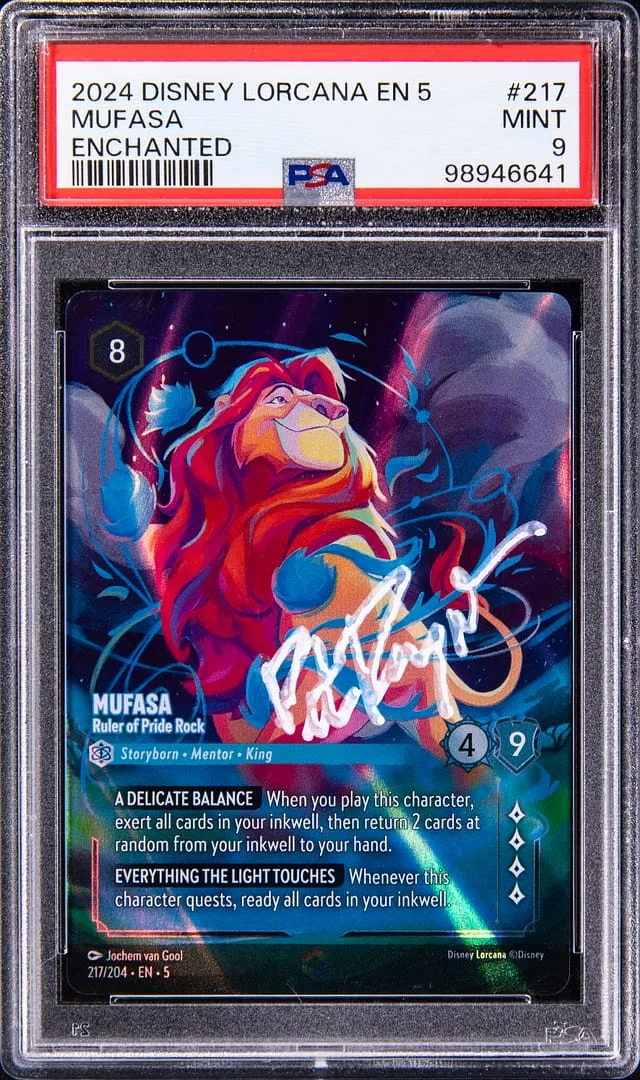 2024 Disney Lorcana EN 5 Enchanted Mufasa #217 card image