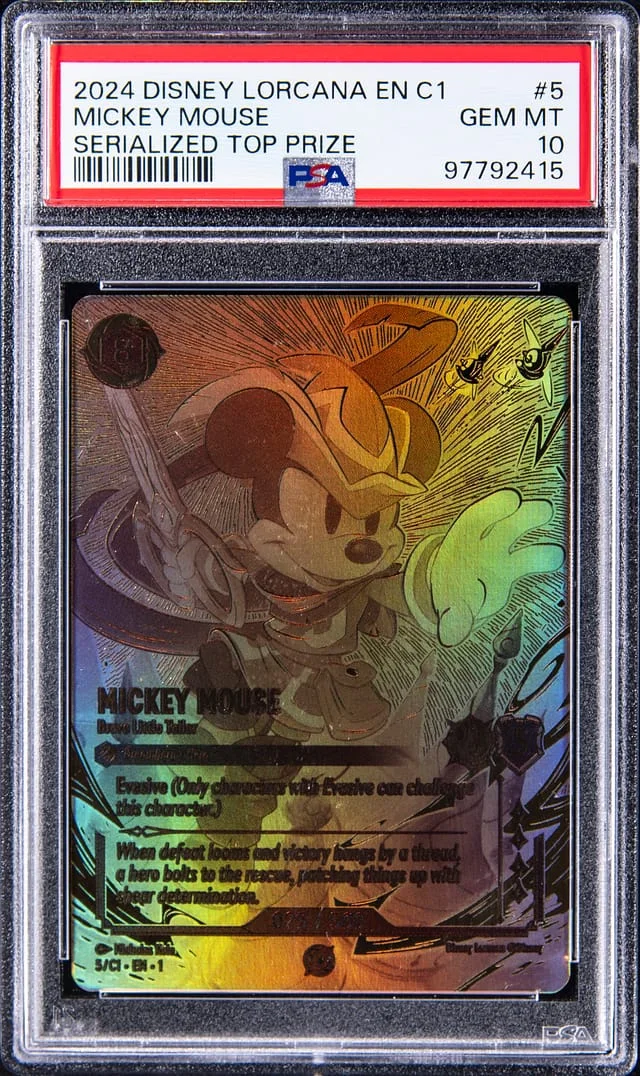 2024 Disney Lorcana EN C1 Lorcana Challenge Promo Serialized Top Prize Mickey Mouse #5 card image