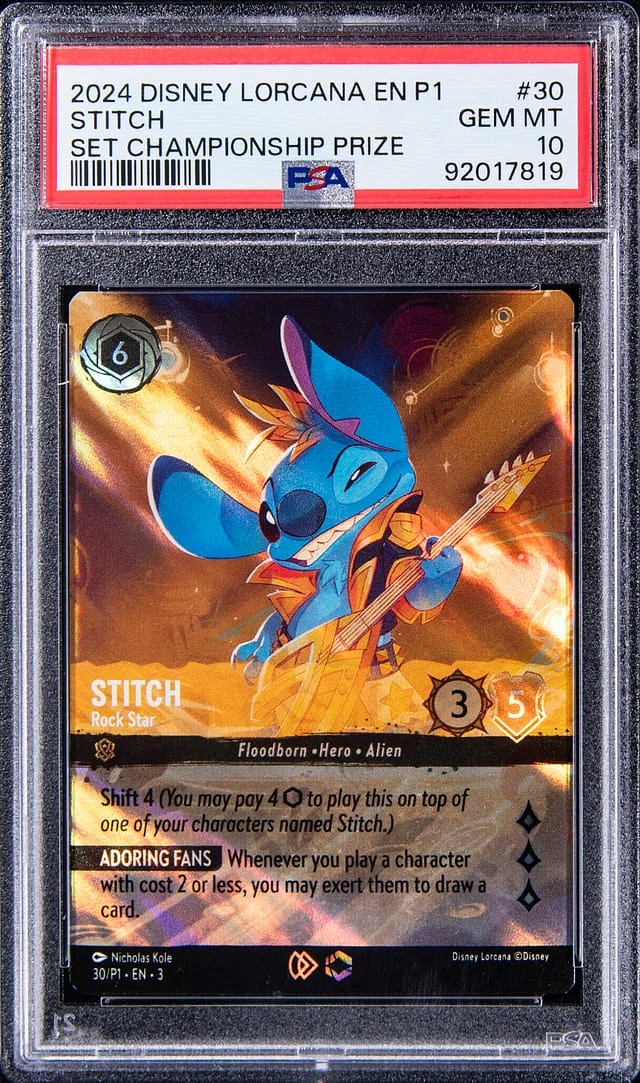 2024 Disney Lorcana EN P1 Set Championship Prize Stitch #30 card image
