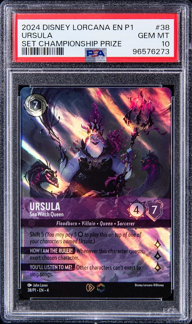 2024 Disney Lorcana EN P1 Set Championship Prize Ursula #38 card image