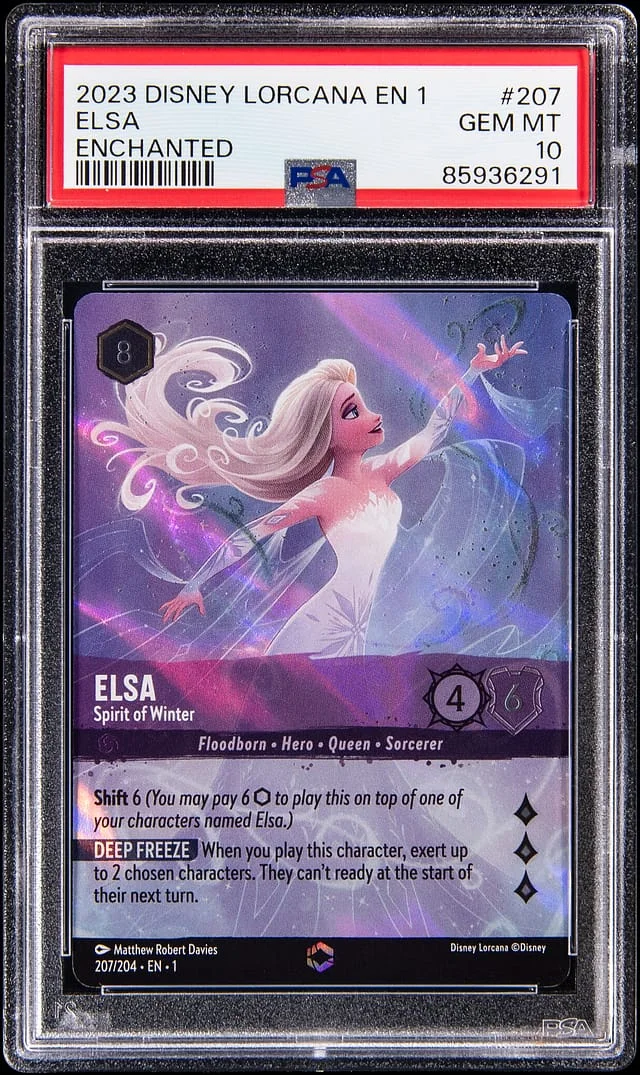 2024 Disney Lorcana English 1 Enchanted Elsa #207 card image