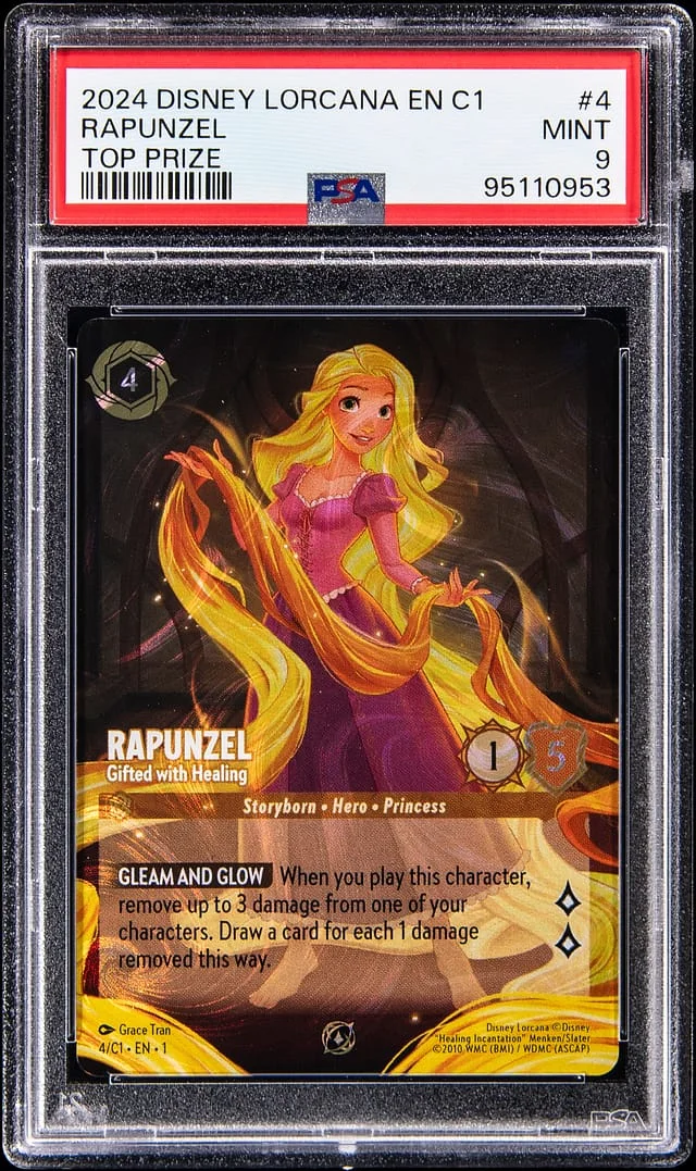 2024 Disney Lorcana English C1 Top Prize Rapunzel #4 card image