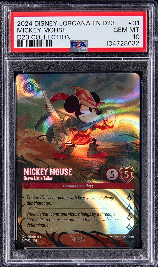 2024 Disney Lorcana English D23 Collection Mickey Mouse #01 card image