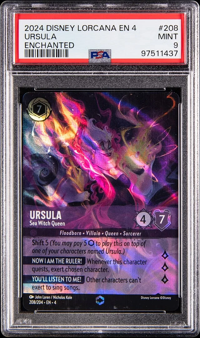 2024 Disney Lorcana Ursula's Return Enchanted Ursula #208 card image