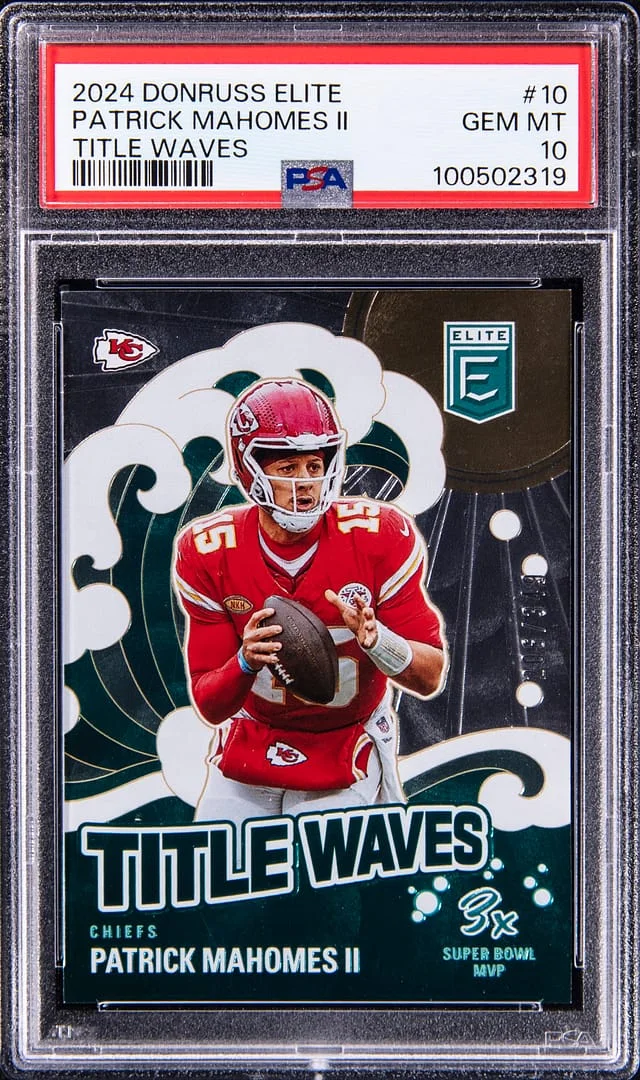 2024 Donruss Elite Patrick Mahomes II Title Waves #10 card image