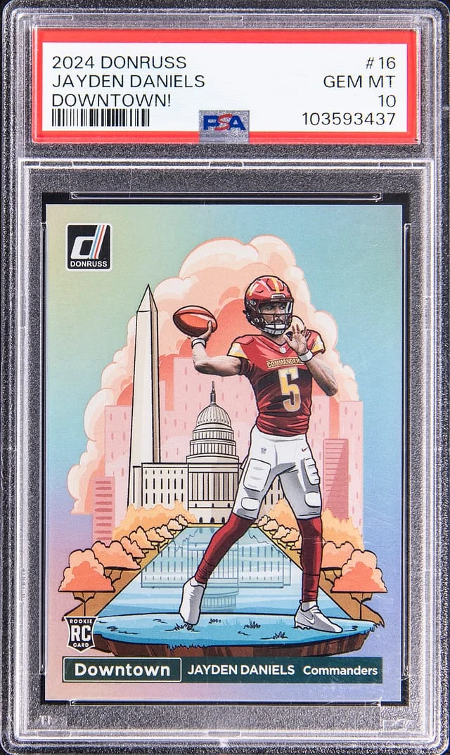 2024 Donruss Jayden Daniels Downtown! #16 card image