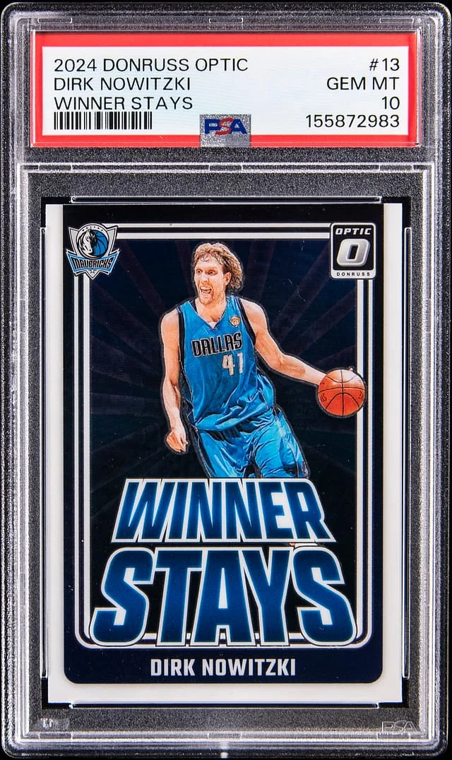 2024 Donruss Optic Dirk Nowitzki Winner Stays #13 card image