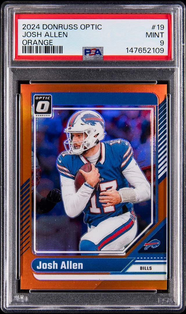 2024 Donruss Optic Josh Allen Orange #19 card image
