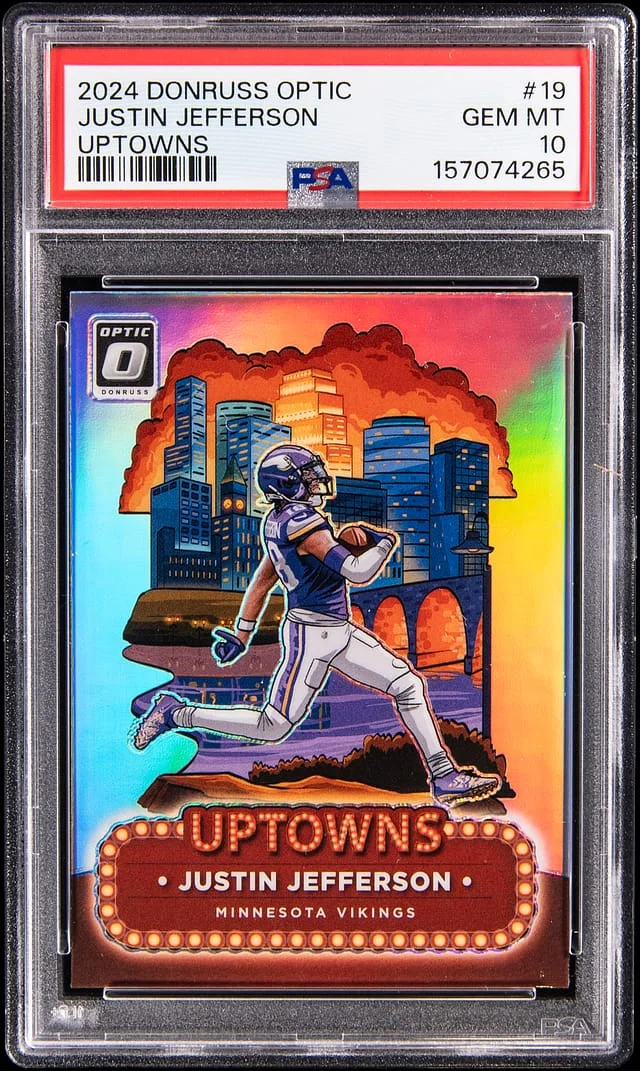 2024 Donruss Optic Justin Jefferson Uptowns #19 card image