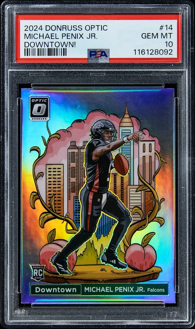 2024 Donruss Optic Michael Penix Jr. Downtown! #14 card image
