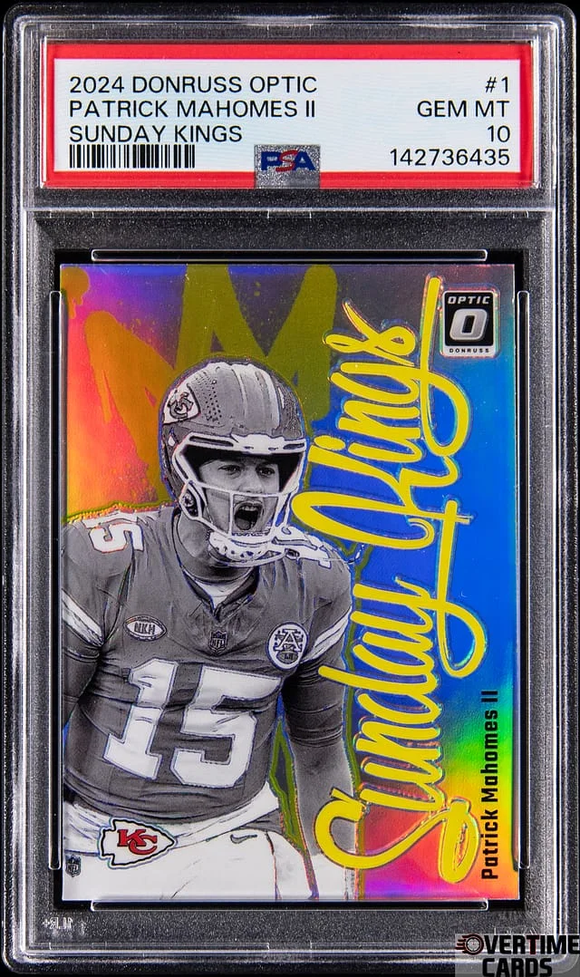 2024 Donruss Optic Patrick Mahomes II Sunday Kings #1 card image