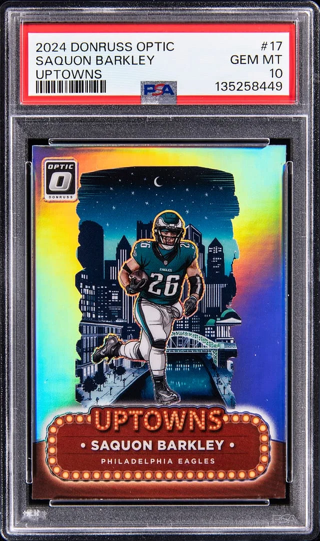 2024 Donruss Optic Saquon Barkley Uptowns #17 card image