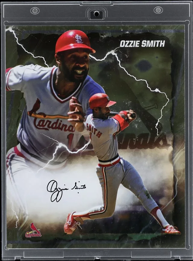 2024 Fanatics Under Wraps Emanate Autograph Gold Ozzie Smith Signed Card - 8 x MLB Authenticated, Fanatics #10 card image