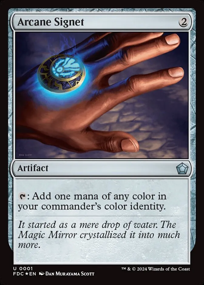 2024 Foundations Commander Arcane Signet uncommon #1 unlisted card image