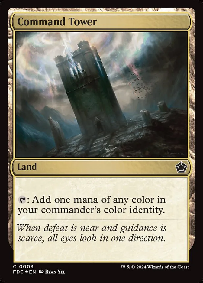 2024 Foundations Commander Command Tower common #3 unlisted card image