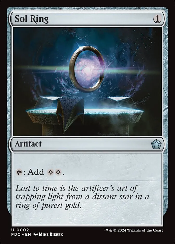 2024 Foundations Commander Sol Ring uncommon #2 unlisted card image