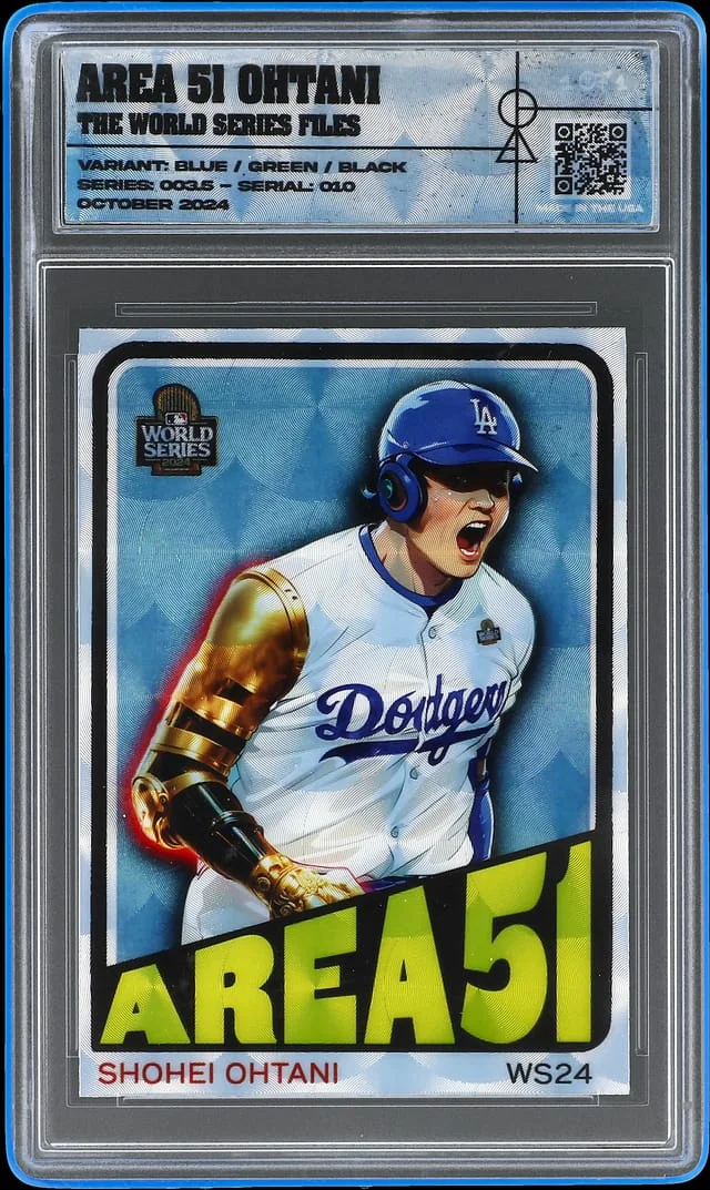 2024 Gluetrap Blue/Green/Black Area Ohtani The World Series Files - Gluetrap Encapsulated - With Original Box #51 card image