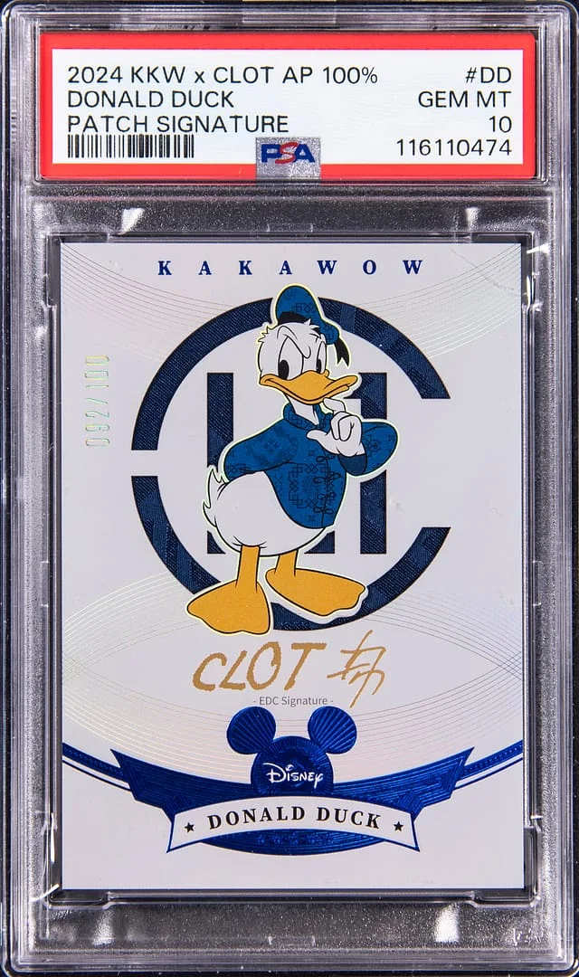2024 Kakawow x Clot Art Print 100% Patch Signature Donald Duck #DD card image