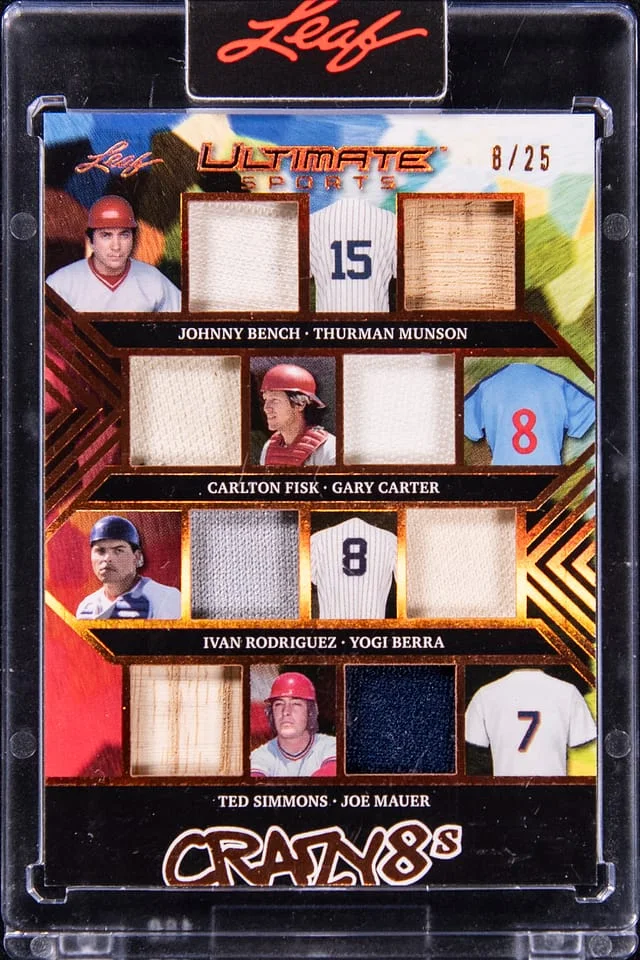 2024 Leaf Bench/Munson/Fisk/Carter/Rodriguez/Berra/Simmons/Mauer Ultimate Sports Crazy 8s #C8-2 card image