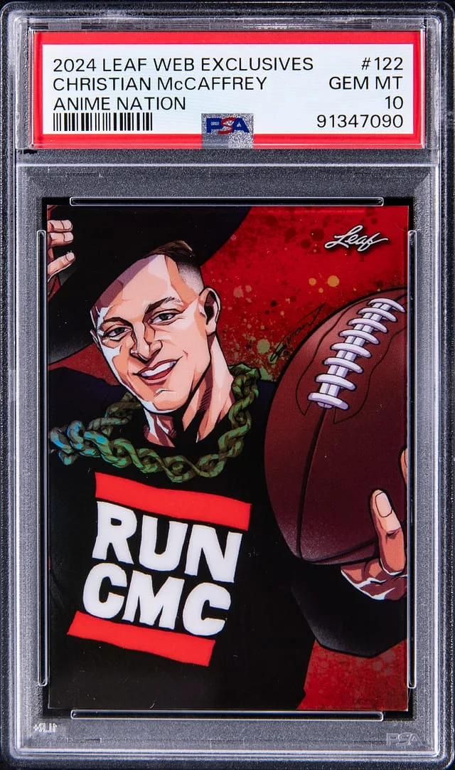 2024 Leaf Christian MCaffrey Web Exclusives Anime Nation #122 card image