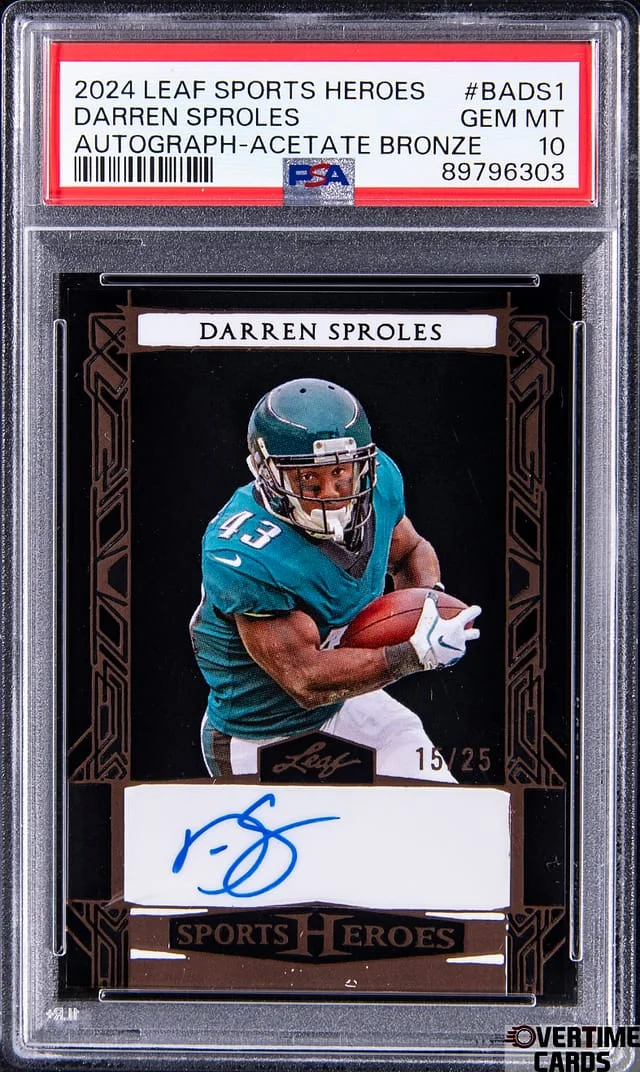 2024 Leaf Darren Sproles Sports Heroes Autograph Acetate Bronze #BADS1 card image