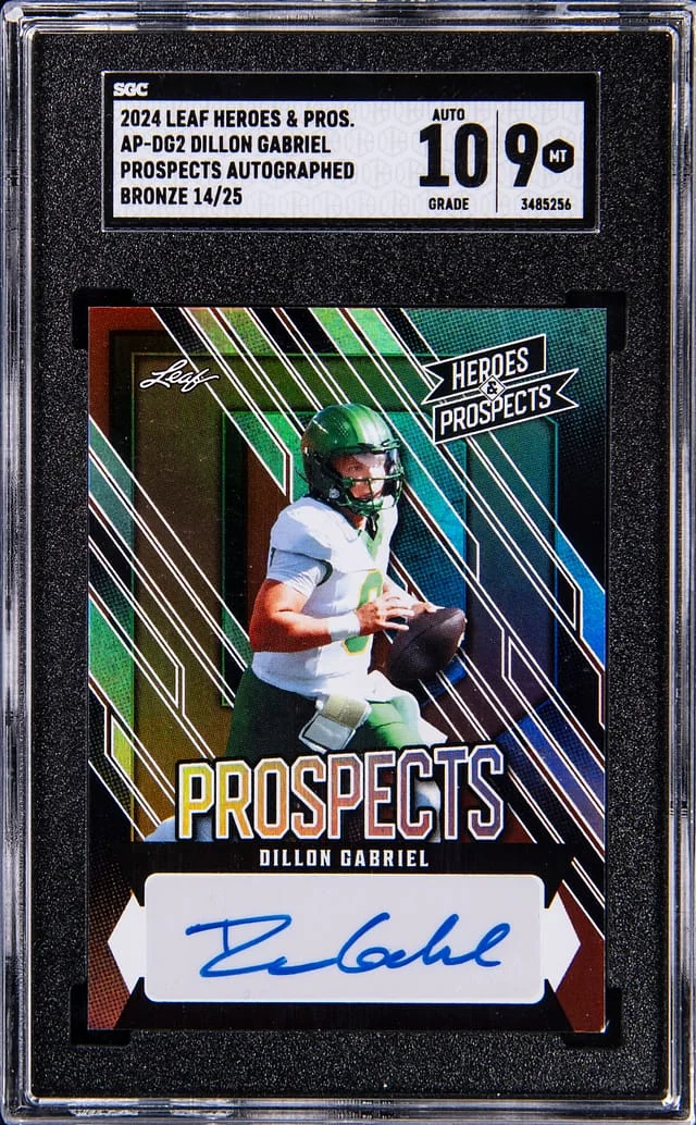 2024 Leaf Dillon Gabriel Heroes & Prospects Prospects Autographed #AP-DG2 card image