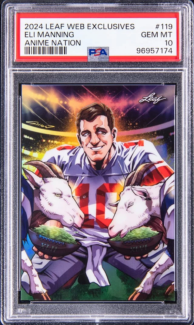 2024 Leaf Eli Manning Web Exclusives Anime Nation #ANB-119 card image
