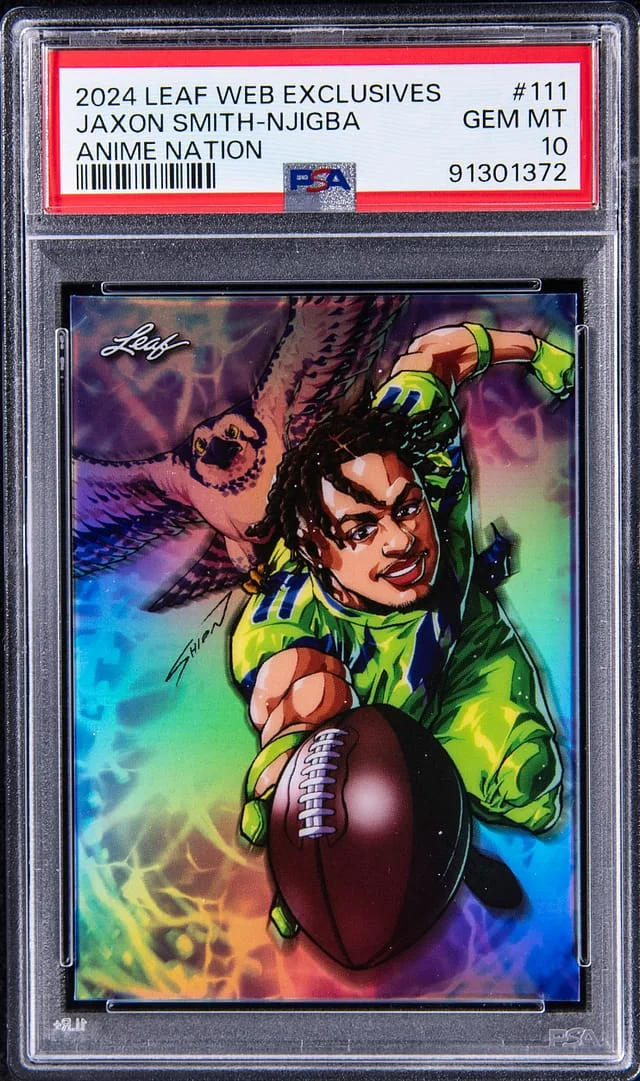 2024 Leaf Jaxon Smith-Njigba Web Exclusives Anime Nation #111 card image