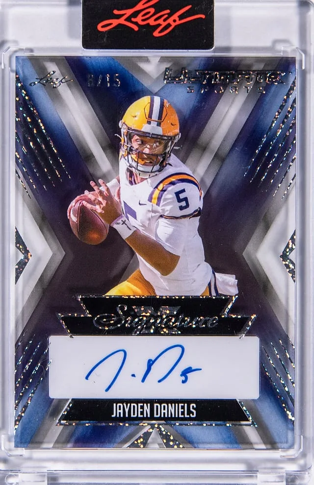 2024 Leaf Jayden Daniels Ultimate Sports X Signature #UXS-JD1 card image