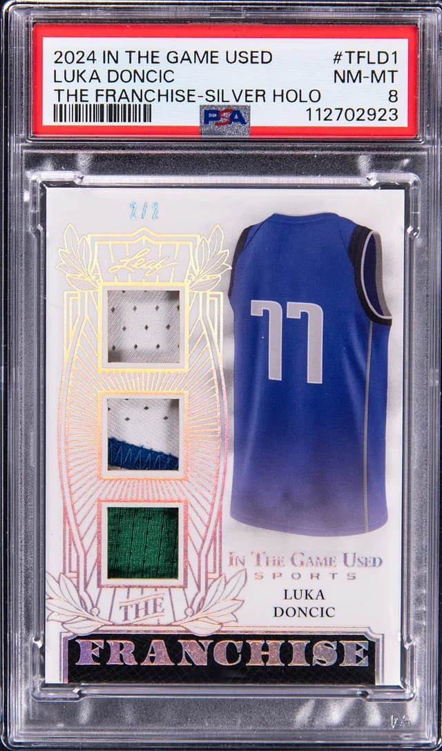 2024 Leaf Luka Doncic In The Game Used The Franchise Silver Holo #TFLD1 card image