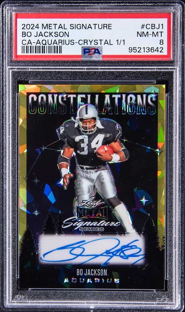 2024 Leaf Metal Bo Jackson Signature Constellations Aquarius Crystal #C-BJ1 card image