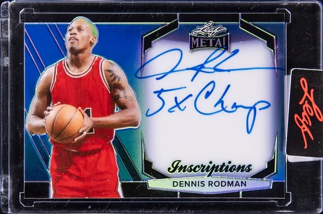 2024 Leaf Metal Dennis Rodman Inscriptions #MI-DR1 card image