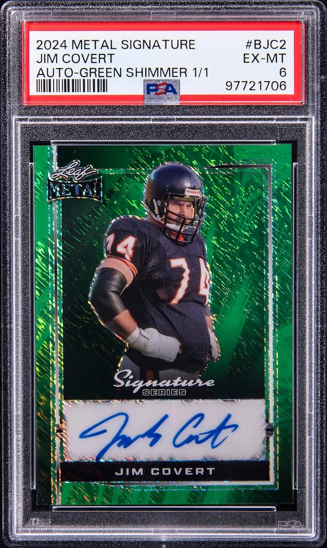 2024 Leaf Metal Jimbo Covert Signature Series Autograph Green Shimmer #B-JC2 card image