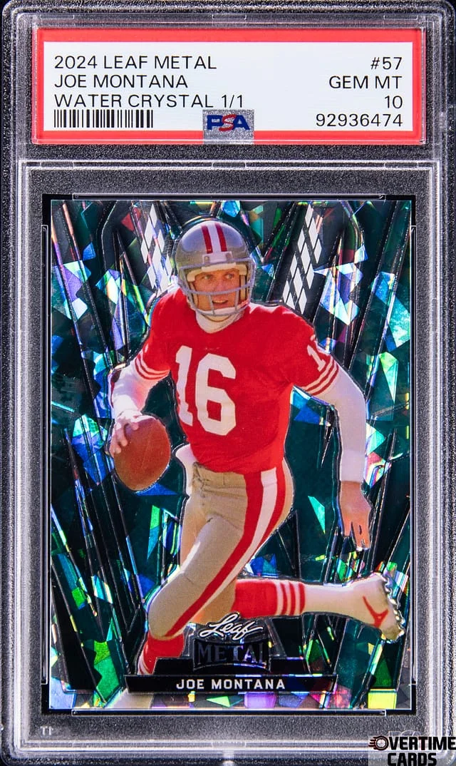 2024 Leaf Metal Joe Montana Water Crystal #57 card image