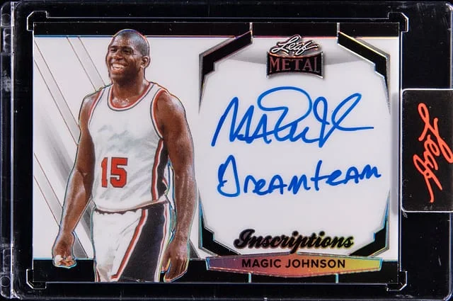 2024 Leaf Metal Magic Johnson Inscriptions #MHI-MJ4 card image