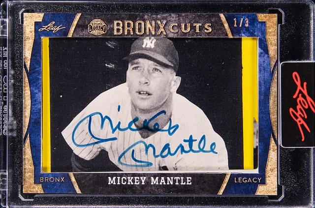 2024 Leaf Mickey Mantle Bronx Legacy NYC Bronx Cuts #BC-12 card image