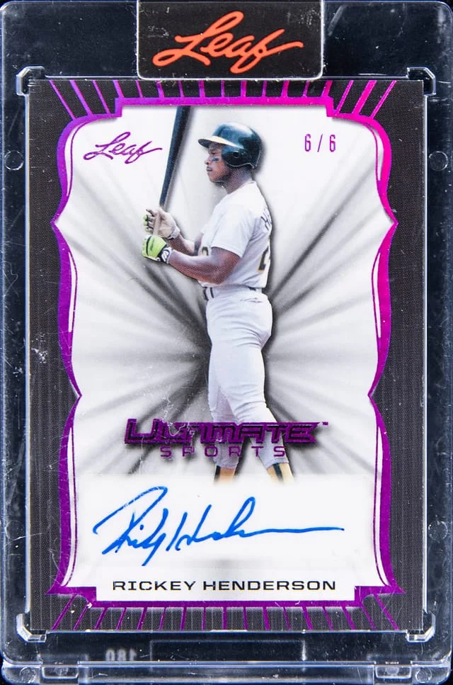 2024 Leaf Rickey Henderson Ultimate Sports #US-RH1 card image
