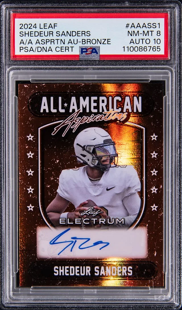 2024 Leaf Shedeur Sanders All-American Aspirations Autograph Bronze #AAA-SS1 card image