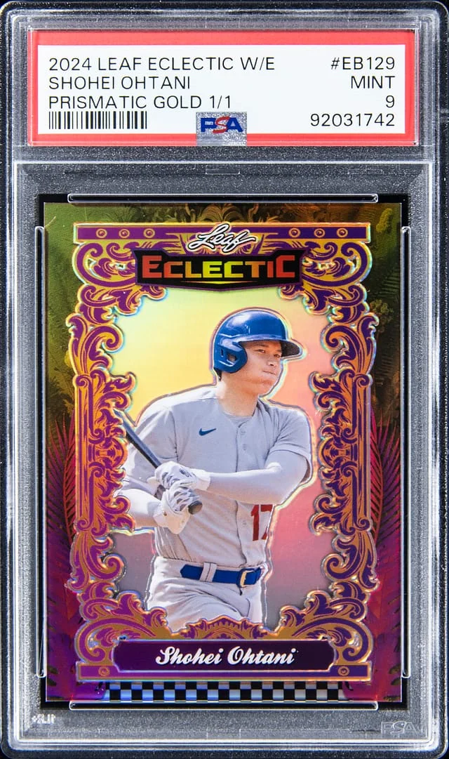 2024 Leaf Shohei Ohtani Eclectic Whatnot Exclusive Prismatic Gold #EB-129 card image