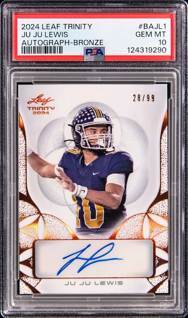 2024 Leaf Trinity Ju Ju Lewis Autograph Bronze #BA-JL1 card image