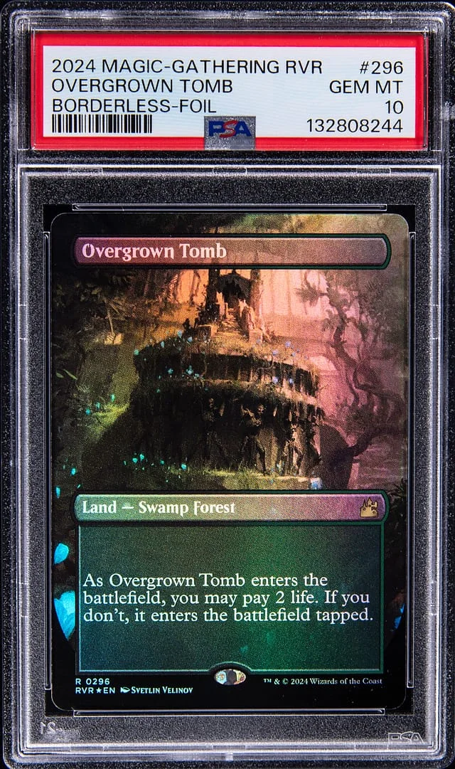 2024 Magic: The Gathering Ravnica Remastered Borderless Holo Overgrown Tomb #296 card image