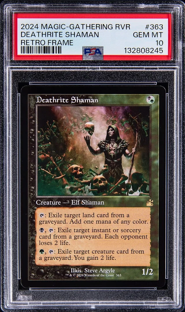 2024 Magic: The Gathering Ravnica Remastered Retro Frame Deathrite Shaman #363 card image